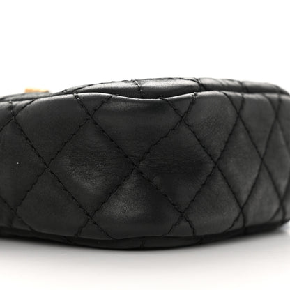 Chanel Nubuck Iridescent Calfskin Quilted Reissue Camera Case Black 9 of 12