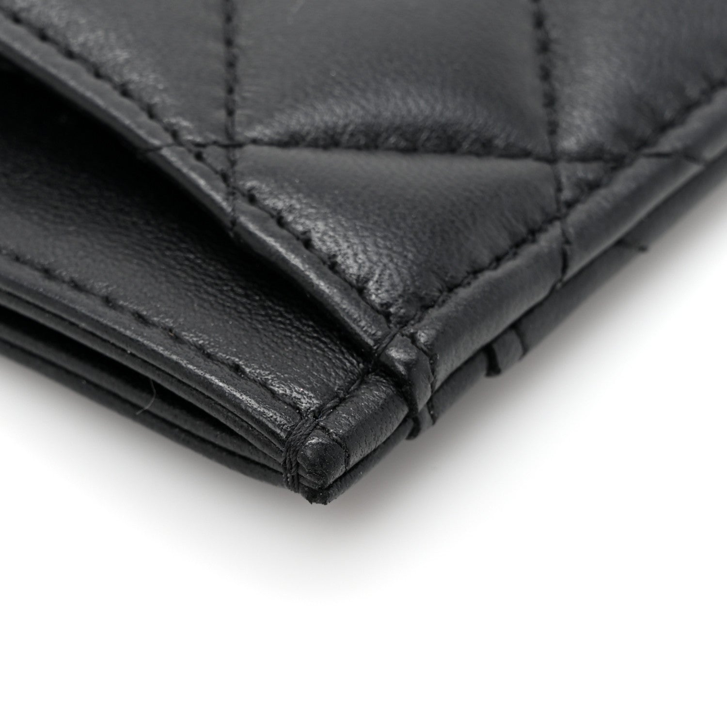 Chanel Lambskin Quilted Card Holder So Black 10 of 11