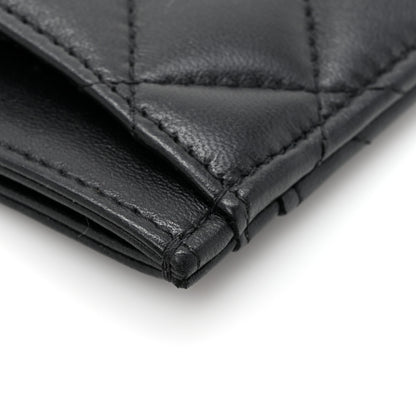 Chanel Lambskin Quilted Card Holder So Black 10 of 11