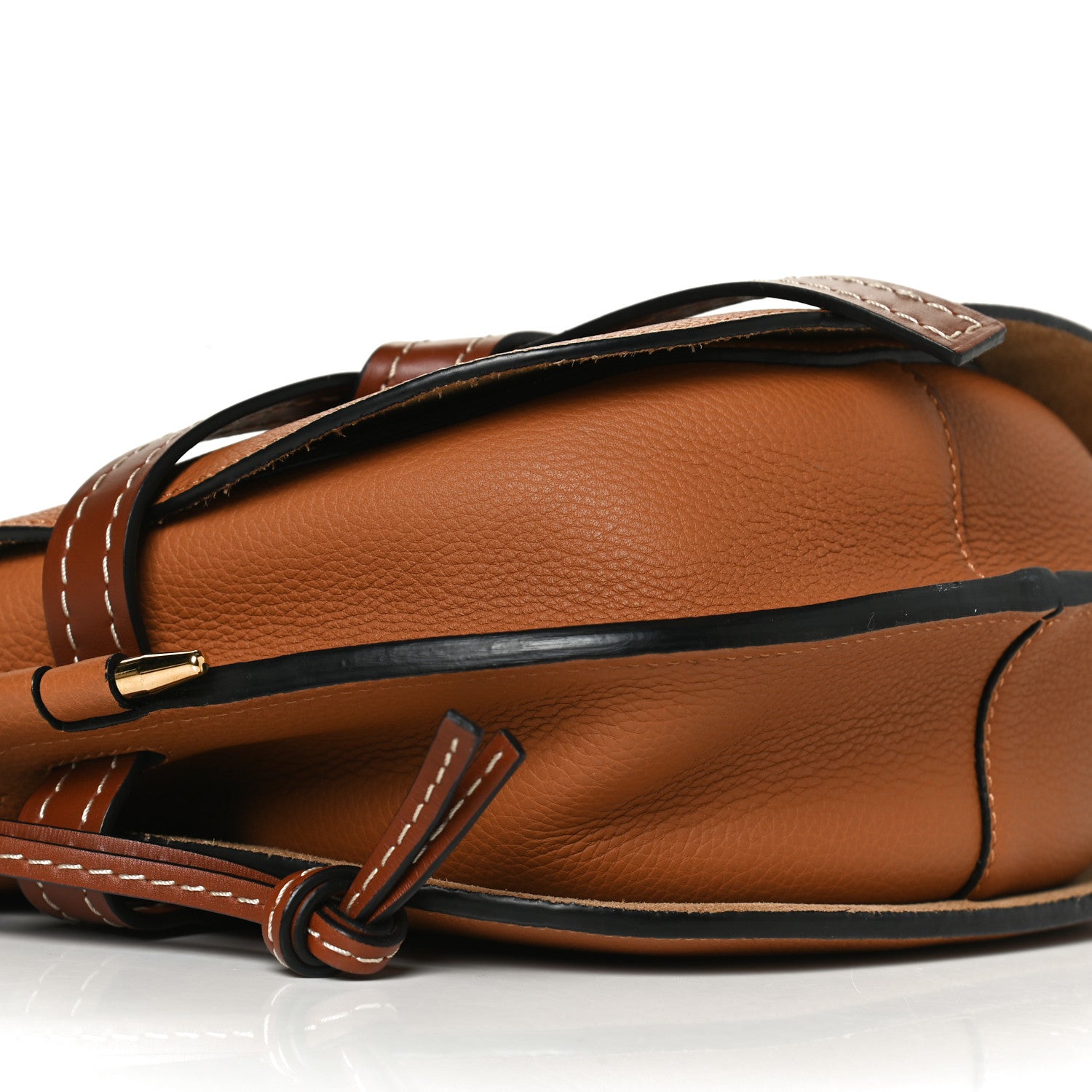Loewe Grained Calfskin Small Gate Crossbody Bag Caramel Pecan 8 of 11