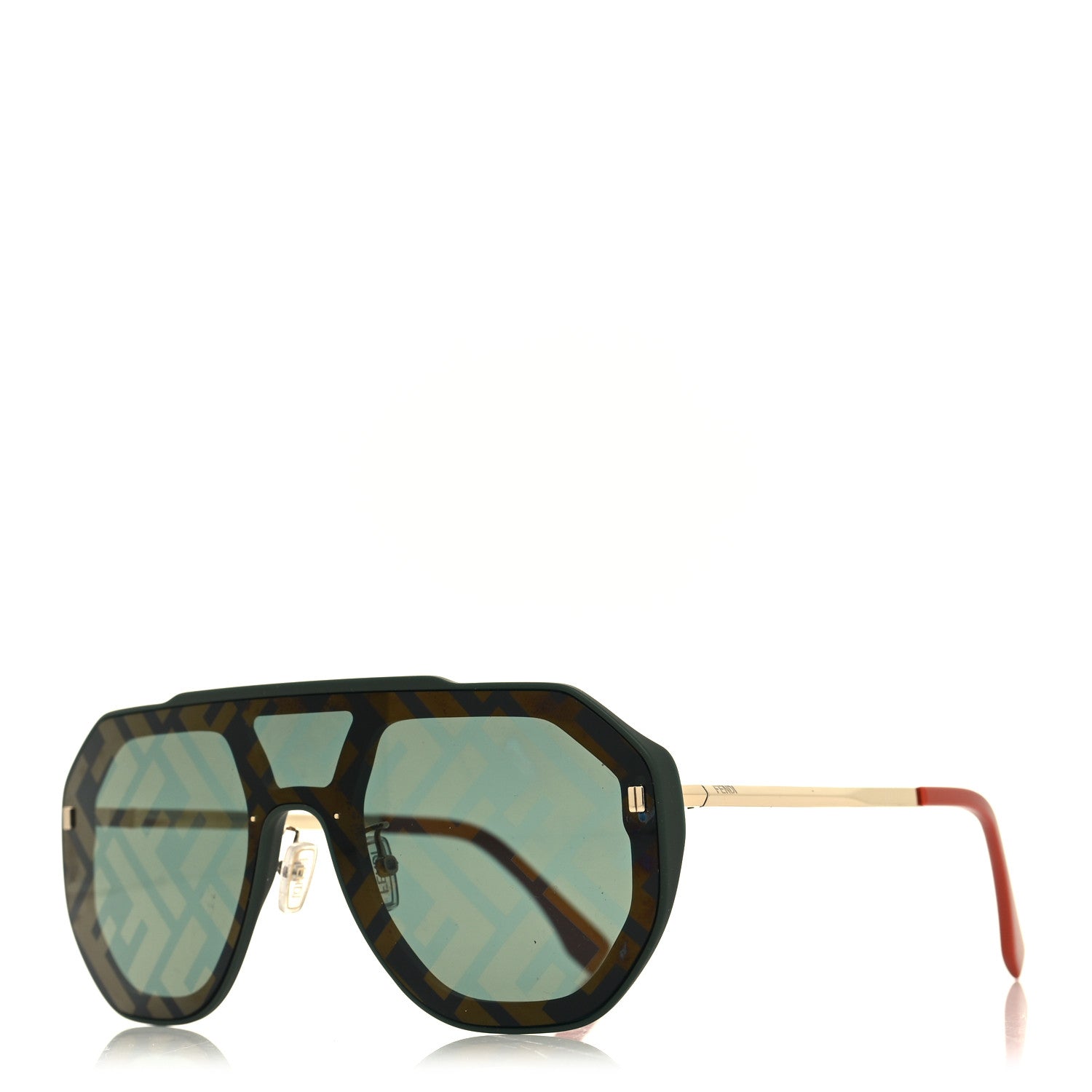Fendi Acetate FF Evolution Aviator Sunglasses FE40006U Havana 1418234 ...