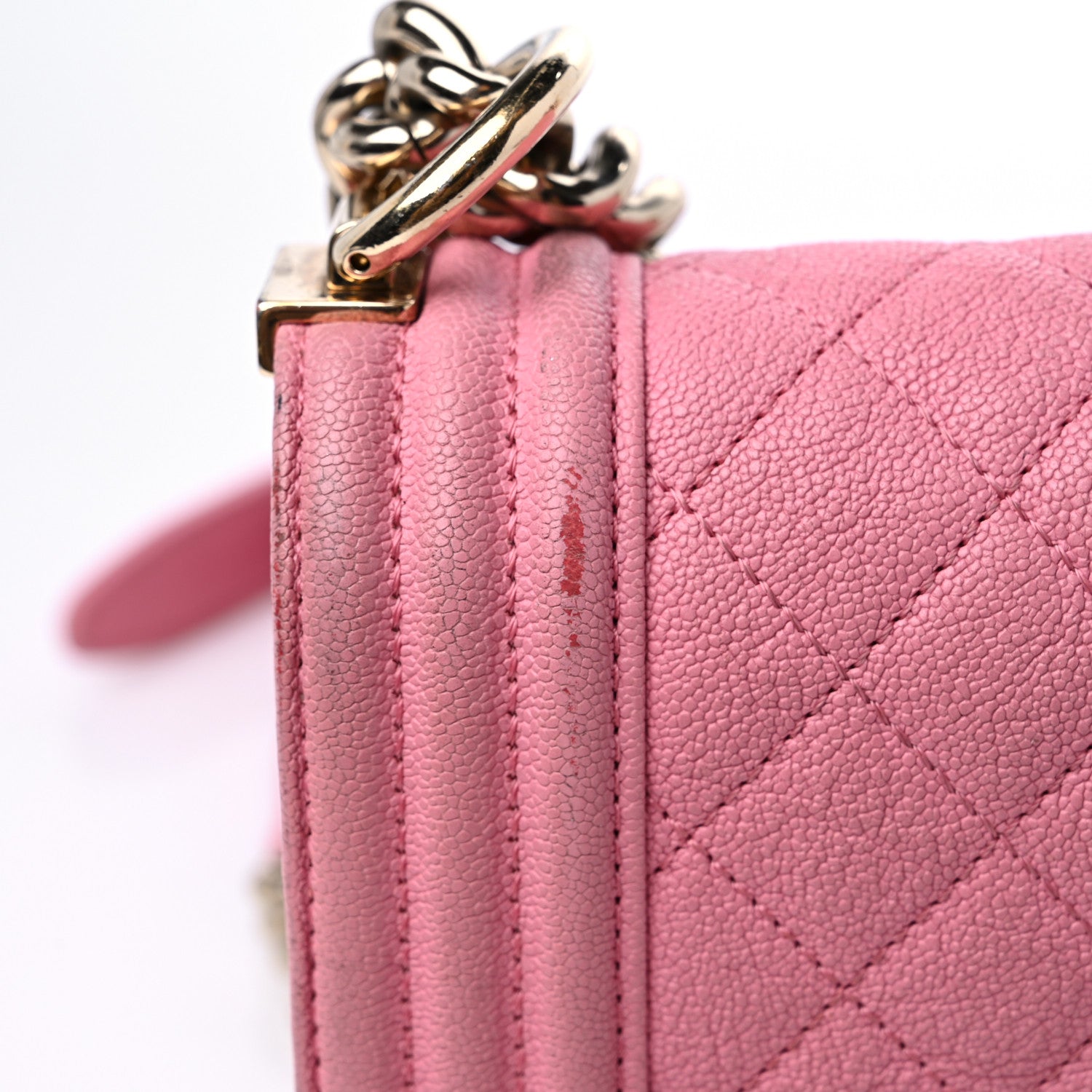 Chanel Caviar Quilted Small Boy Flap Pink 13 of 15