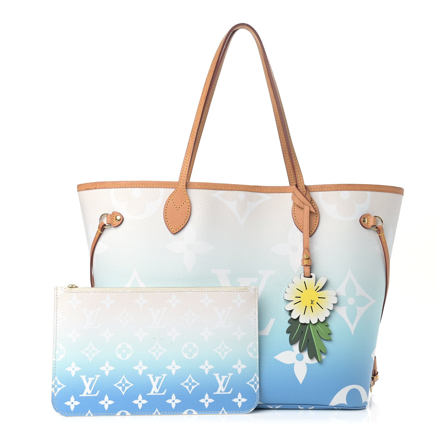 Louis Vuitton Monogram Giant By The Pool Neverfull MM Blue 1 of 22