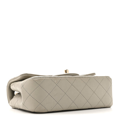 Chanel Lambskin Quilted Mini Rectangular Flap Grey 4 of 13
