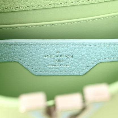 Louis Vuitton Taurillon Mini Capucines Spring Green 6 of 9