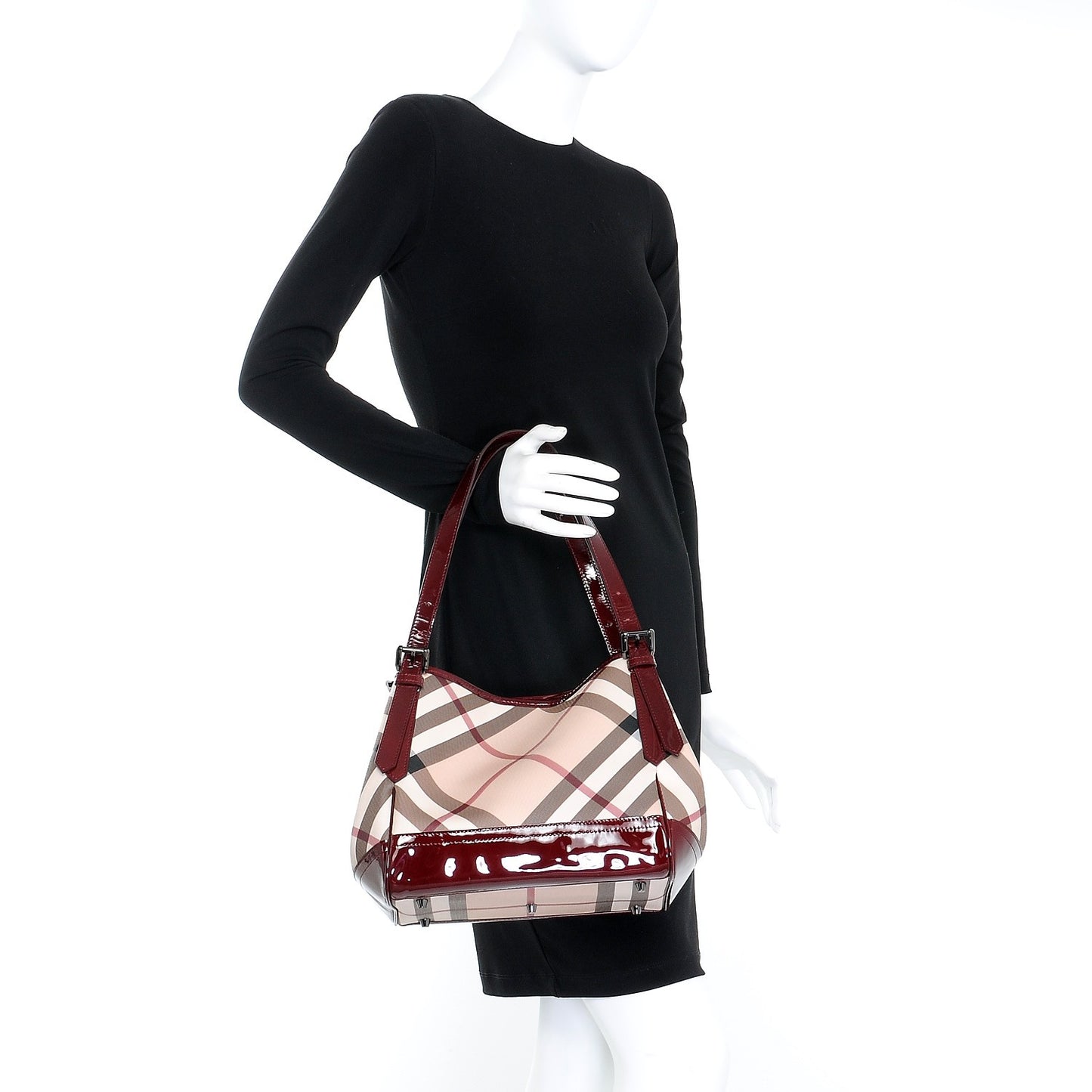 Supernova Check Small Tote Red