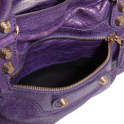 Balenciaga Agneau Giant 12 Rose Gold Hardware City Dark Violet 11 of 12