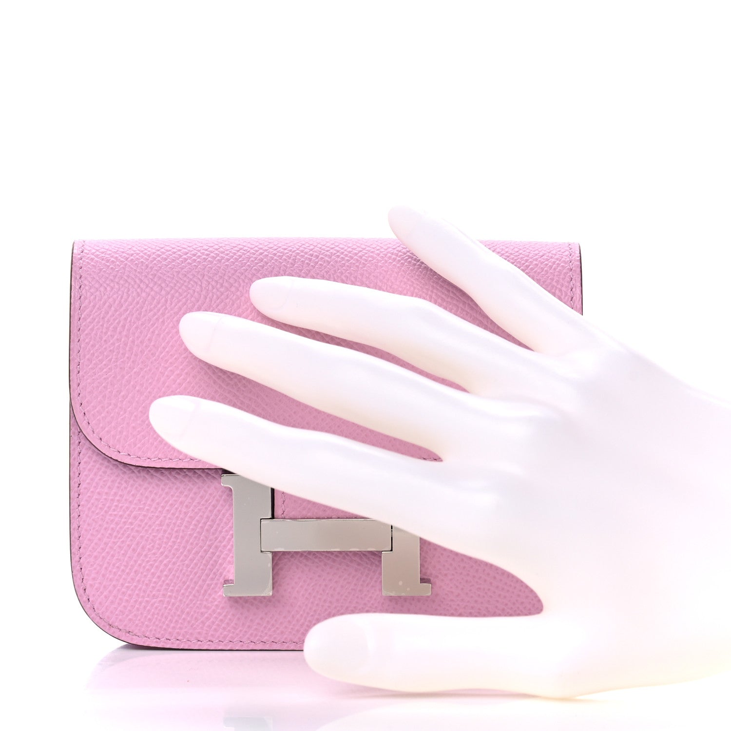 Hermes Epsom Constance Slim Wallet Mauve Sylvestre 3 of 10