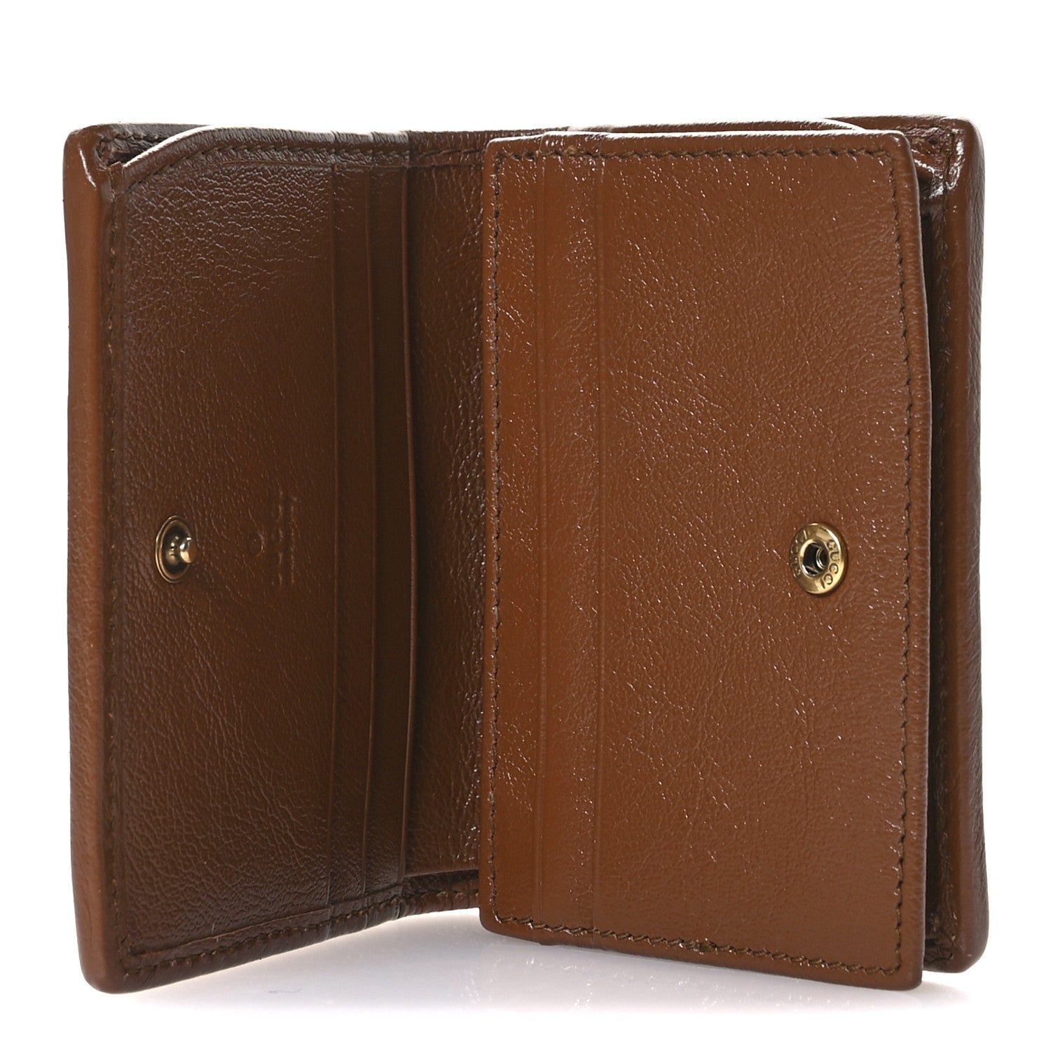 Gucci Azalea Calfskin Matelasse Diagonal GG Marmont Card Case