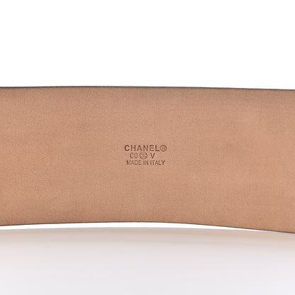 Chanel Calfskin CC Belt 95 38 Dark Brown 4 of 9