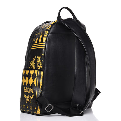 MCM Visetos Baroque Print Medium Stark Backpack Black Sahara 4 of 27