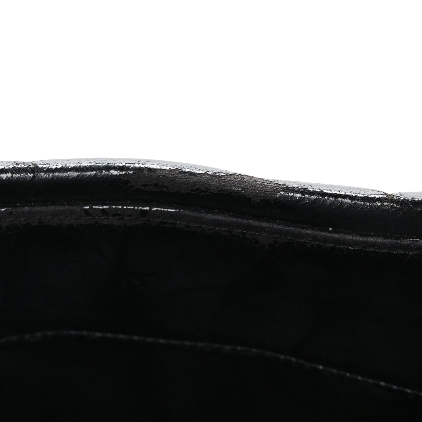 Vinyl Quilted Frozen Shopping Tote Black