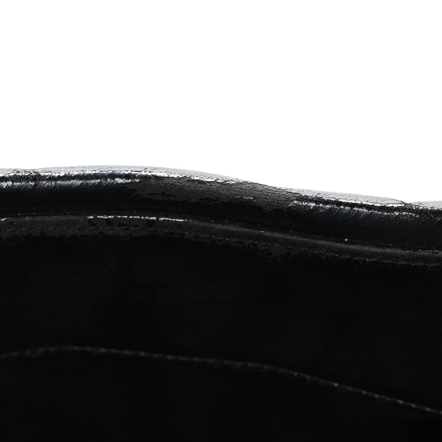 Chanel Vinyl Quilted Frozen Shopping Tote Black 10 of 10