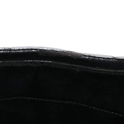 Chanel Vinyl Quilted Frozen Shopping Tote Black 10 of 10