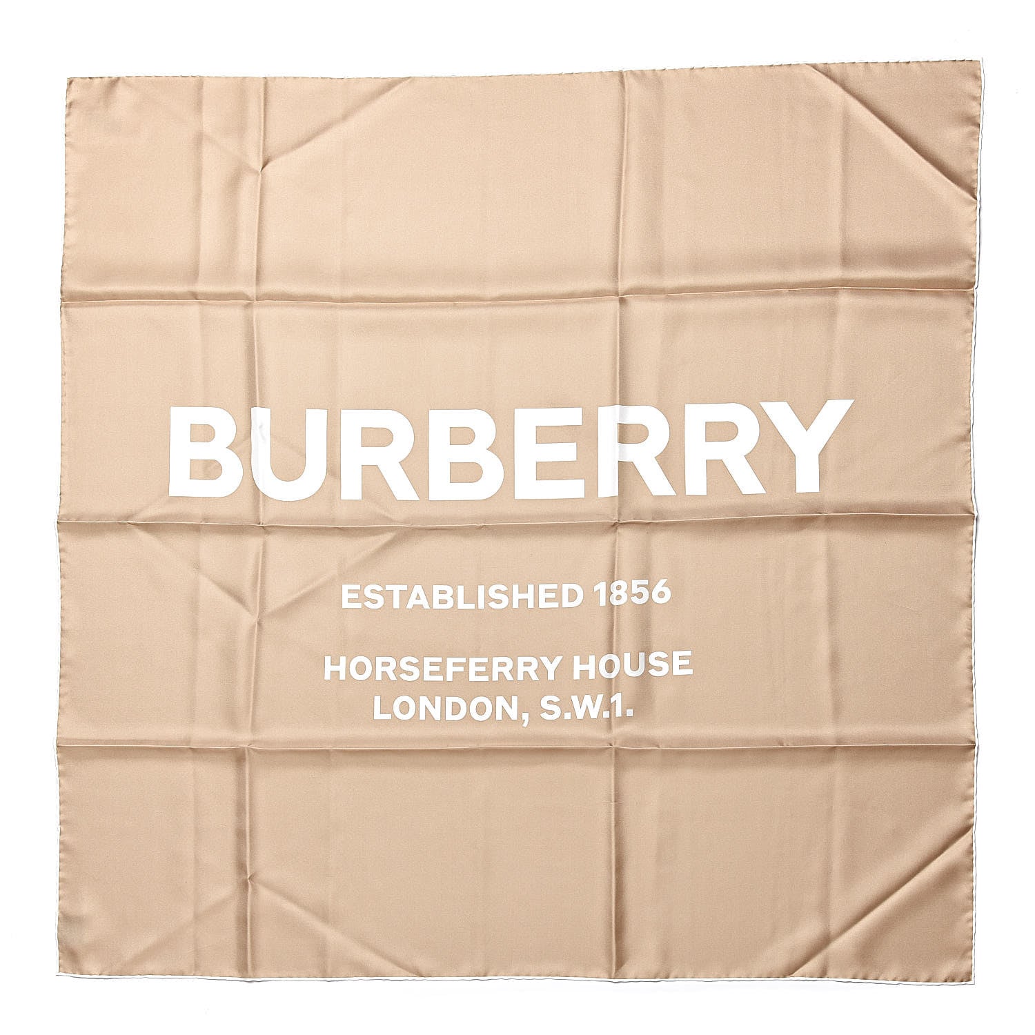 Burberry Silk Horseferry Print Scarf Archive Beige 1 of 5