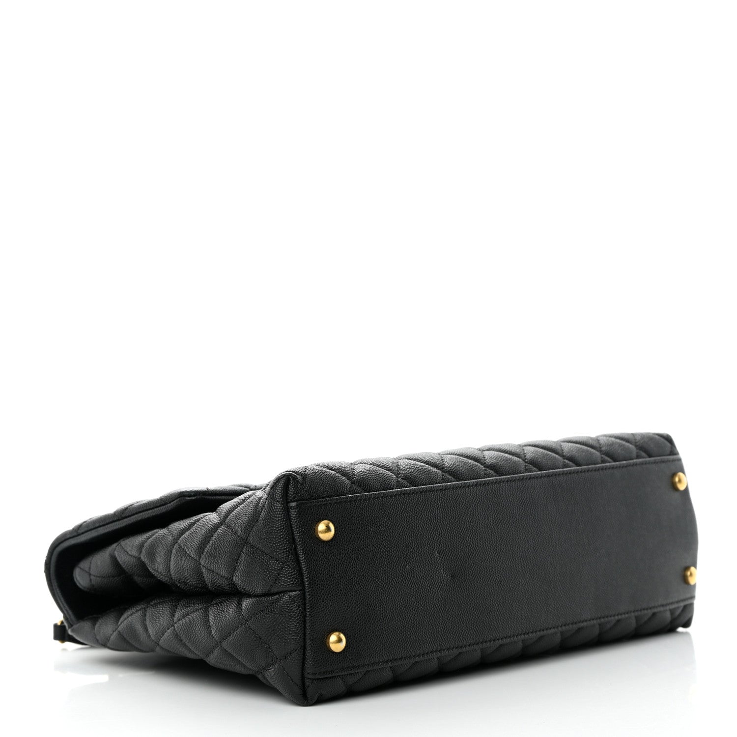 Chanel Caviar Quilted Medium Coco Handle Flap Black 4 of 12