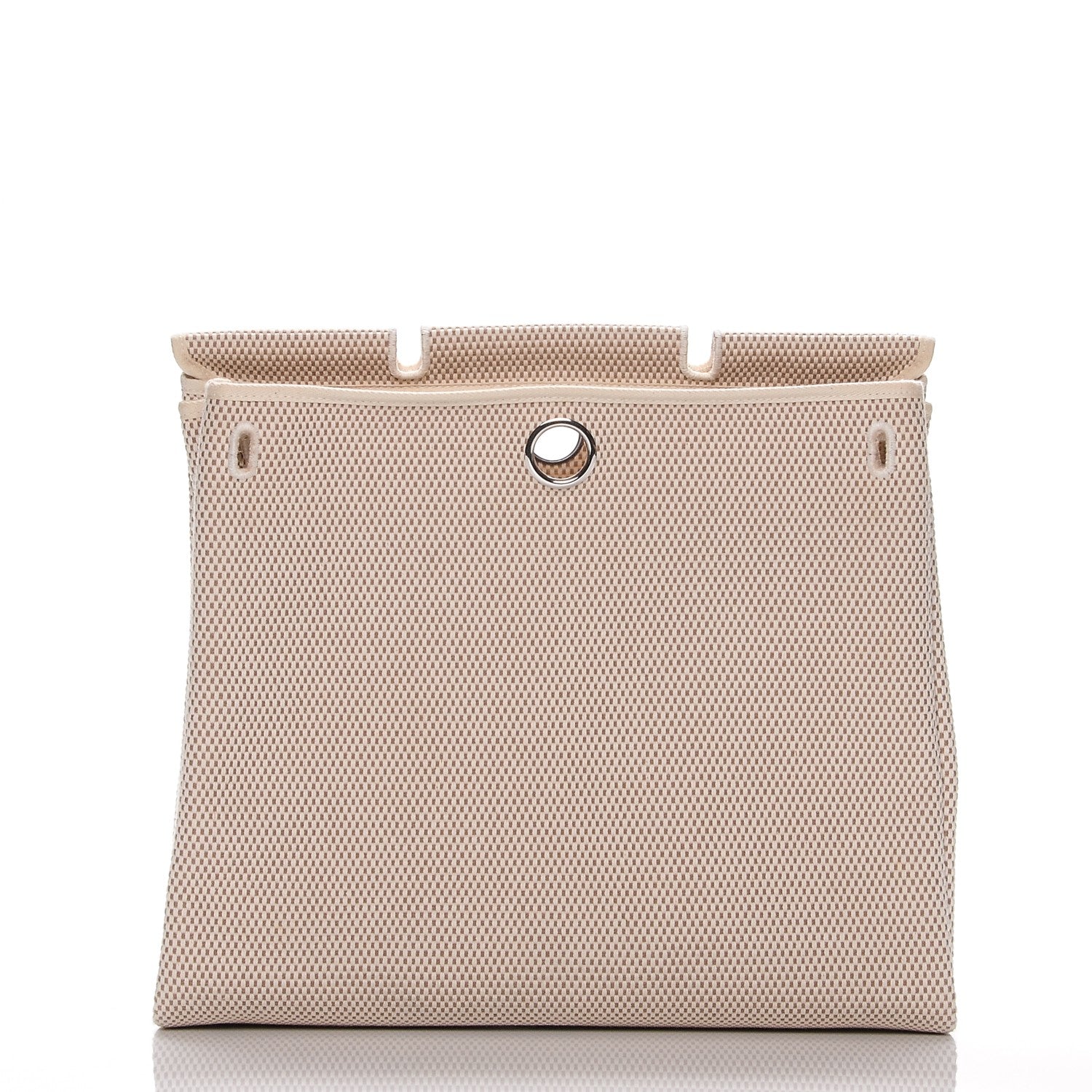 Hermes Toile Vache Calfskin Herbag 40 GM Natural 8 of 9