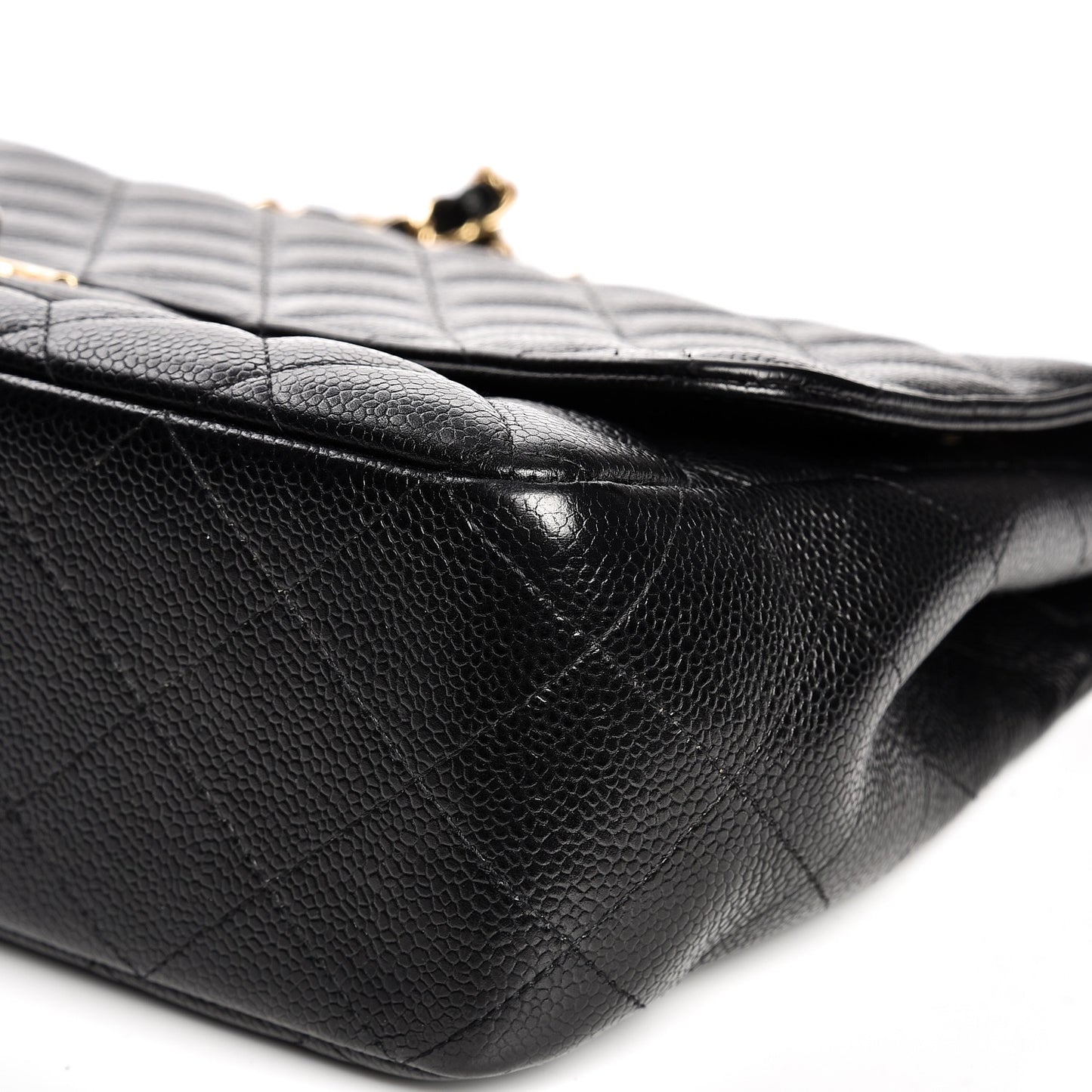 Caviar Quilted Jumbo Single Flap Black