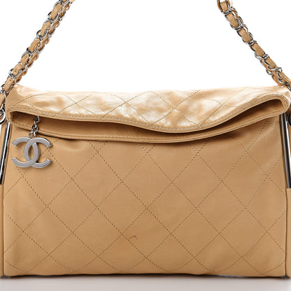 Chanel Lambskin Stitched Medium Ultimate Soft Tote Beige 7 of 13