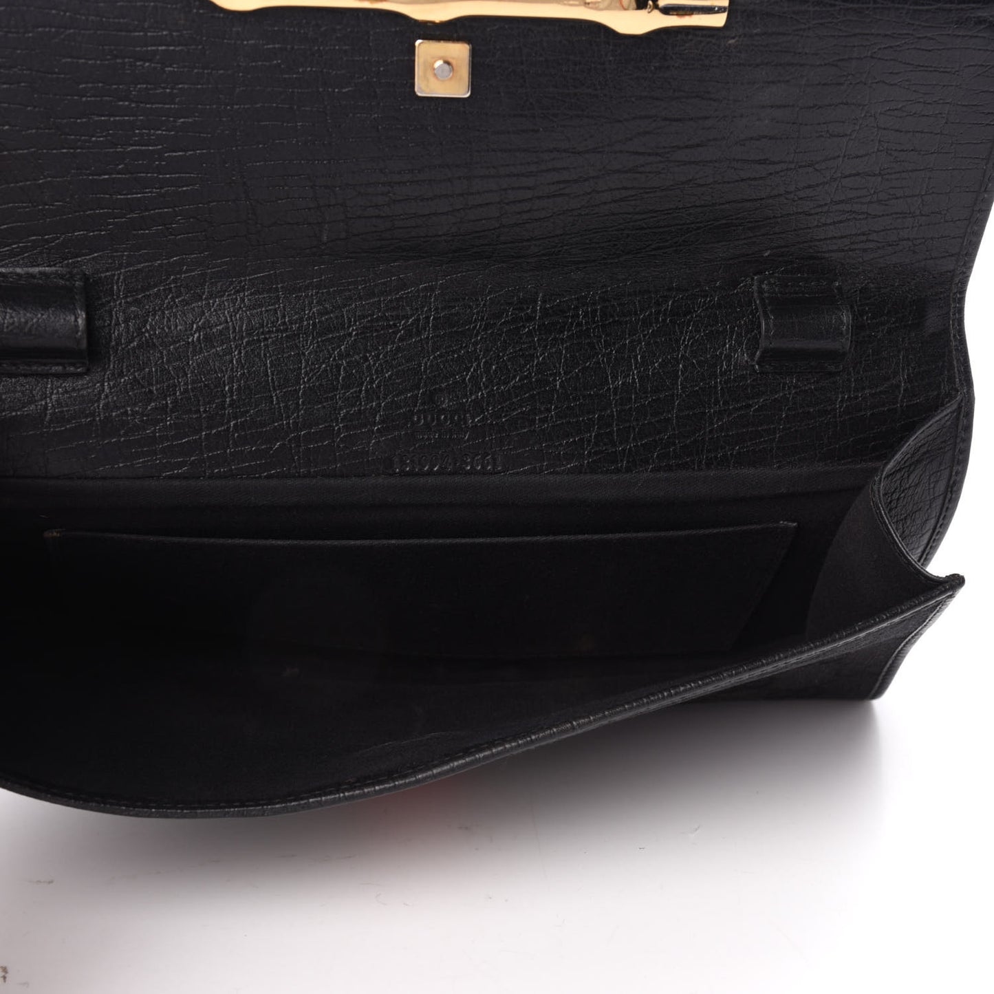 Monogram Bamboo Web Clutch Black