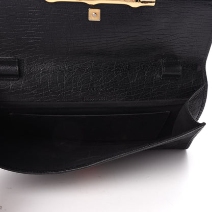 Gucci Monogram Bamboo Web Clutch Black 5 of 6