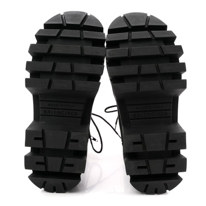 Balenciaga Calfskin Womens Bulldozer Lace Up Boots 37 Black 6 of 10