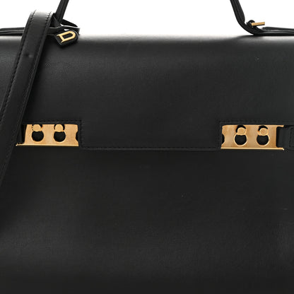 Delvaux Calfskin MM Tempete Satchel Black 9 of 13