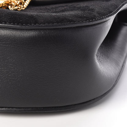 Chloe Suede Calfskin Mini Drew Shoulder Bag Black 9 of 10