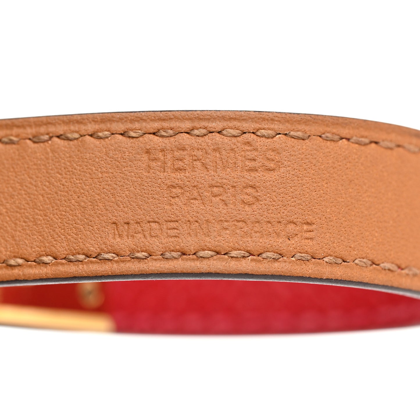 Epsom Kelly Double Tour Bracelet S Rouge Casaque