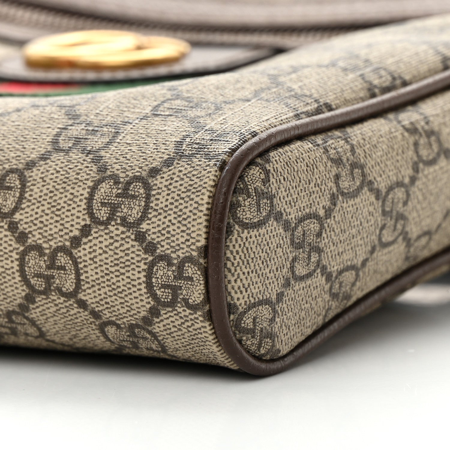 Gucci GG Supreme Monogram Web Small Ophidia Messenger Bag Brown 10 of 18