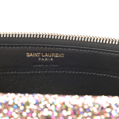 Saint Laurent Glitter Monogram Envelope Chain Wallet Multicolor 6 of 11
