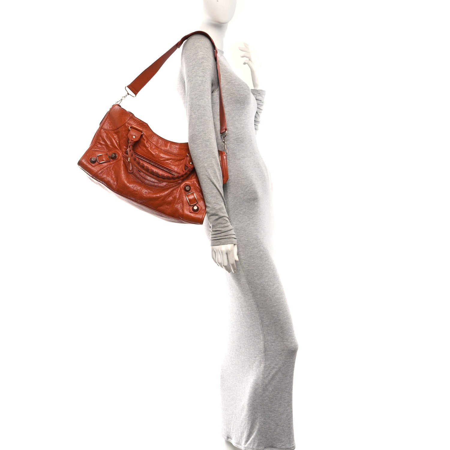 Balenciaga Agneau Giant 21 Rose Gold Hardware Part Time Orange Brulee 2 of 12