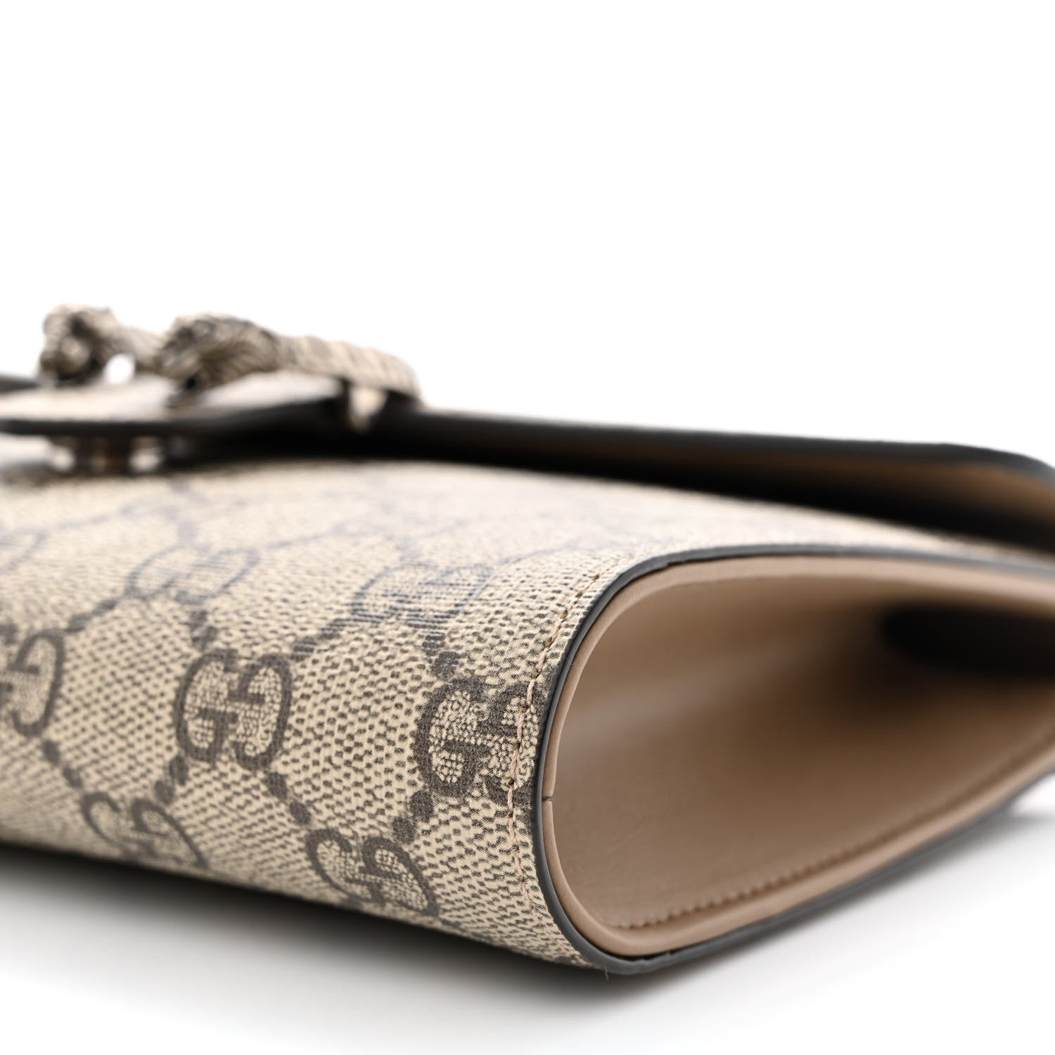 Gucci GG Supreme Monogram Dionysus Clutch Taupe 9 of 10