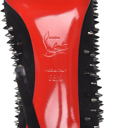 Christian Louboutin Veau Velours Studded Escarpic 100 Pumps 38.5 Black 7 of 7