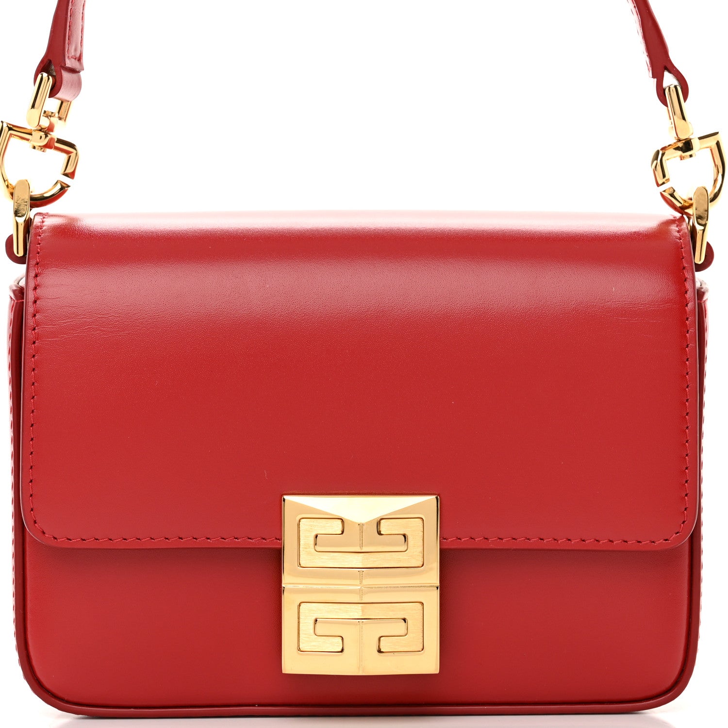 Givenchy Box Calfskin Small 4G Cube Chain Shoulder Bag Dark Red 8 of 12