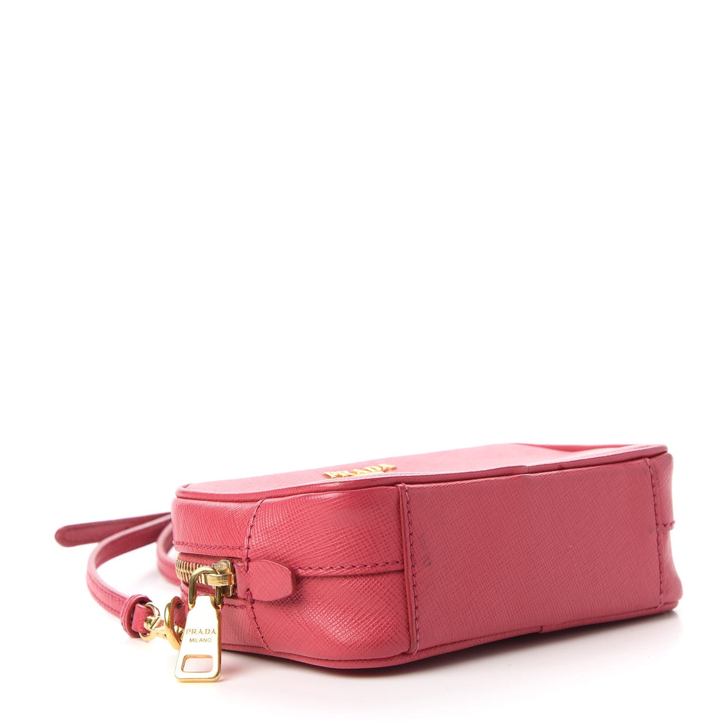 Saffiano Mini Camera Crossbody Bag Peonia