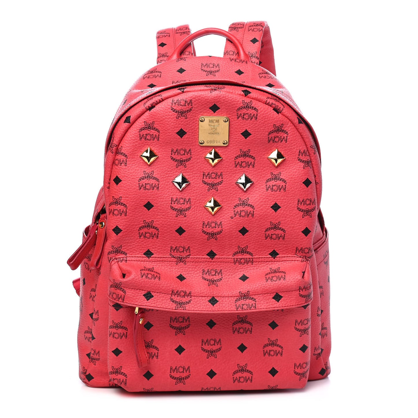 Visetos Medium Sprinkle Stud Stark Backpack Corail