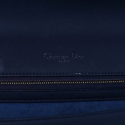 Christian Dior Ultra Matte Calfskin Studded Medium Diorama Flap Bag Blue 7 of 19