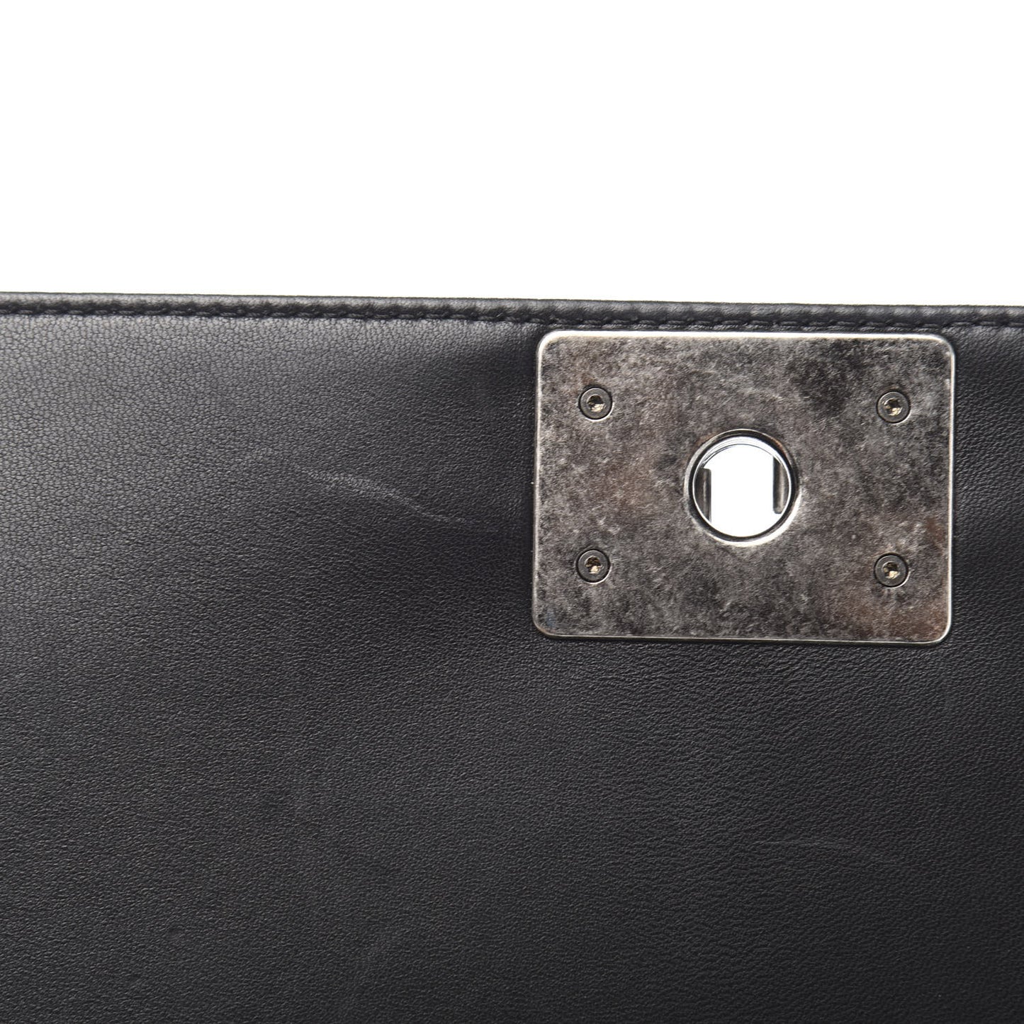 Lambskin Quilted New Medium Boy Flap Black