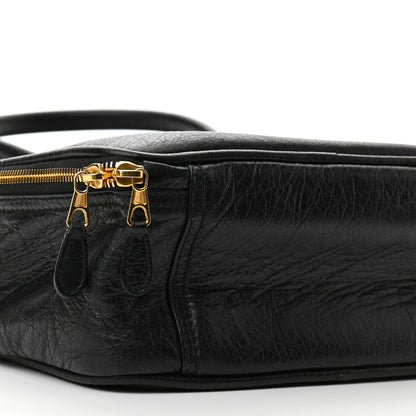 Balenciaga Agneau S Blanket Square Tote Black 8 of 10