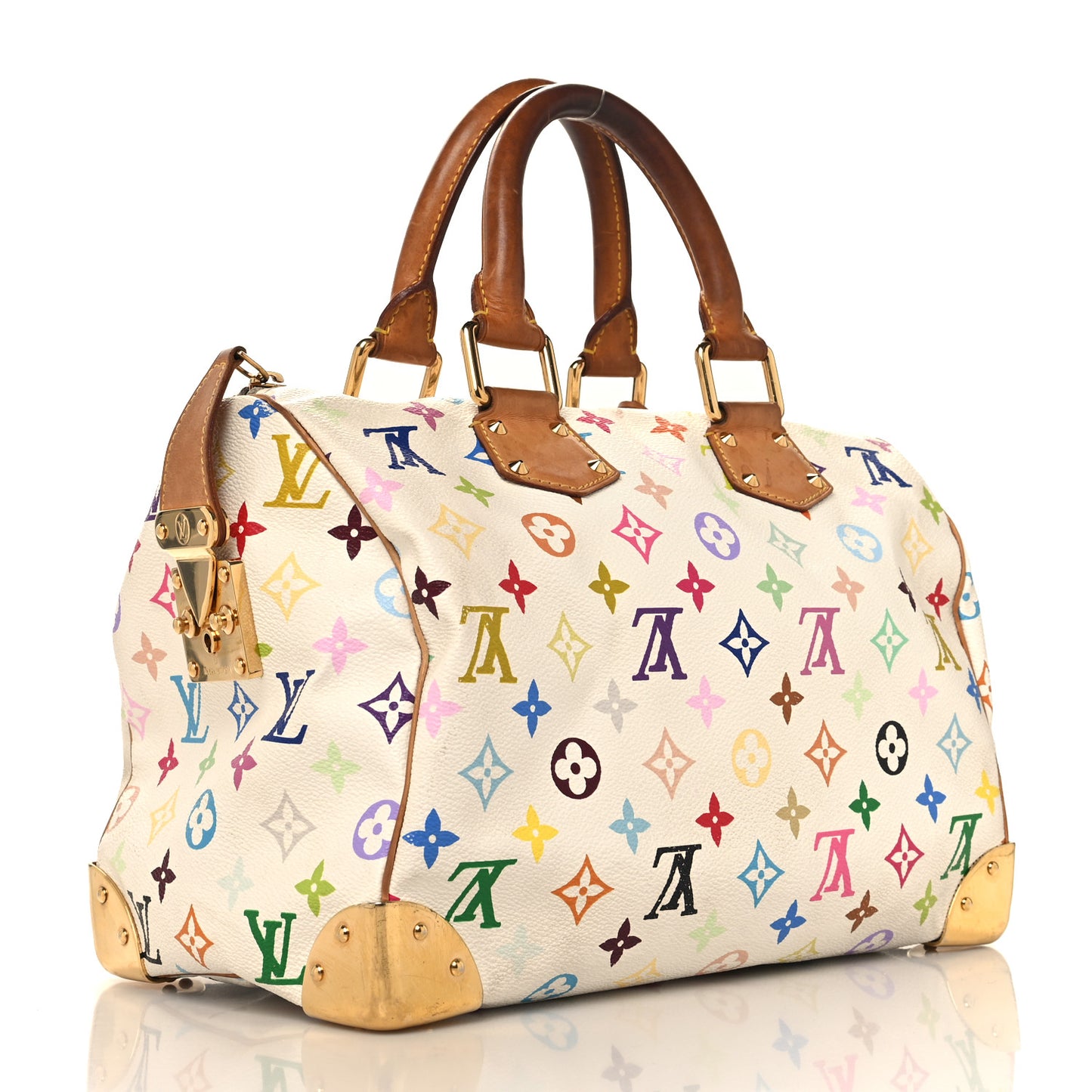Monogram Multicolor Speedy 30 White