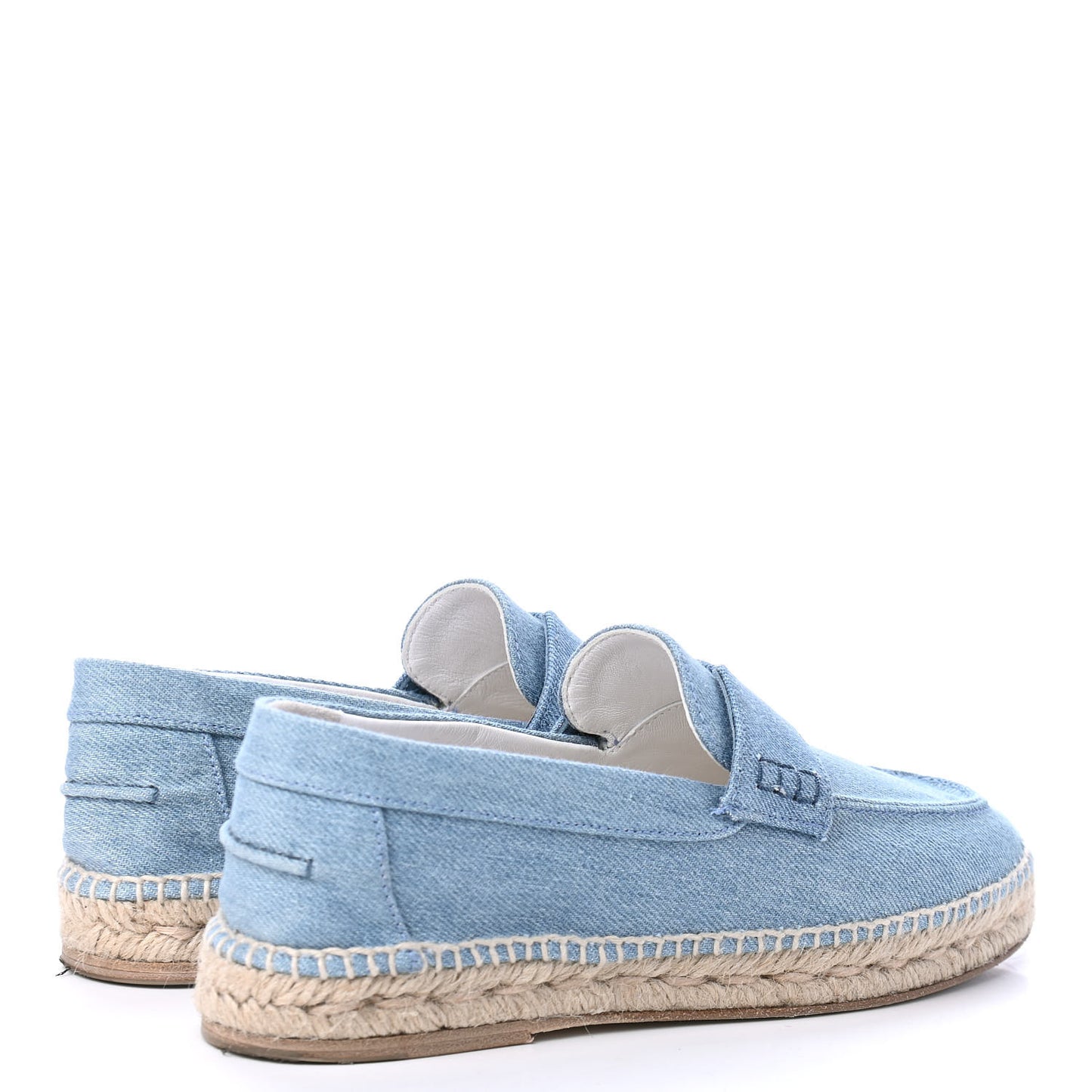 Denim Canvas Womens Trip Espadrilles 36 Bleu Clair