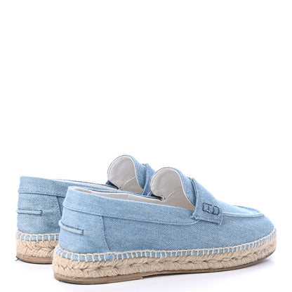 Hermes Denim Canvas Womens Trip Espadrilles 36 Bleu Clair 3 of 4