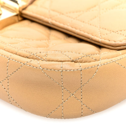 Christian Dior Lambskin Cannage Miss Dior Promenade Pouch Beige 9 of 9
