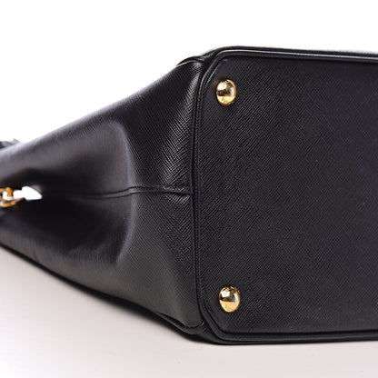 Prada Saffiano Medium Galleria Double Zip Tote Black 10 of 12