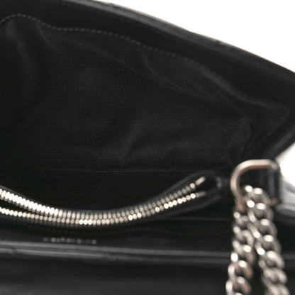 Saint Laurent Calfskin Y Quilted Monogram Small Loulou Chain Satchel Black 5 of 8