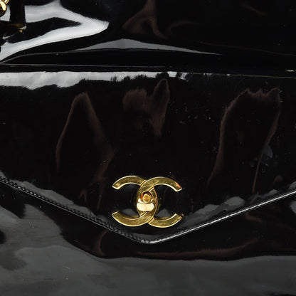 Chanel Patent Flap Shoulder Bag Black 11 of 24