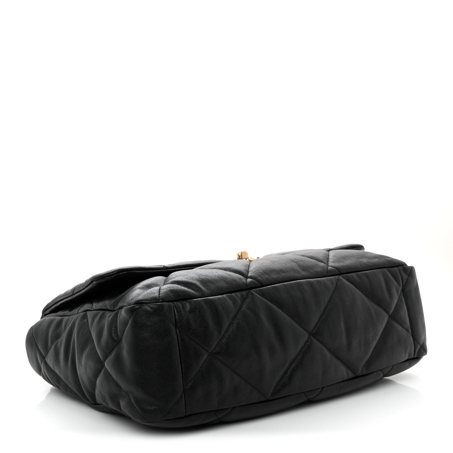 Chanel Lambskin Quilted Maxi Chanel 19 Flap Black 4 of 11