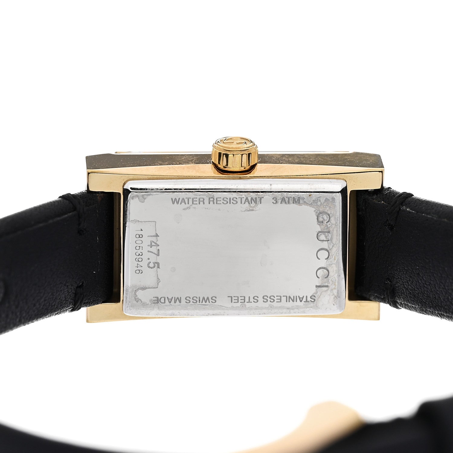 Gucci Stainless Steel Calfskin 14mm G-Frame Quartz Watch 4 of 4