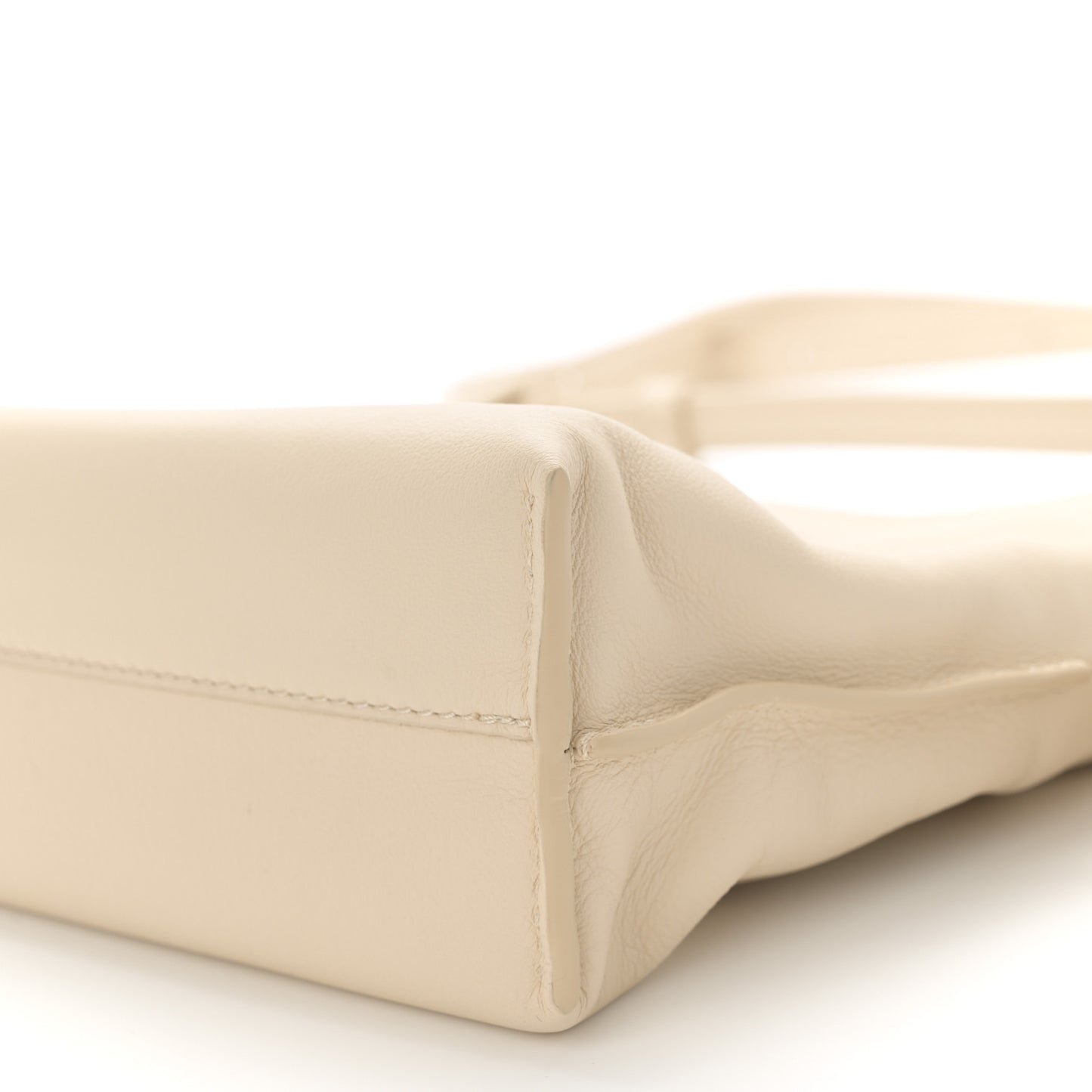 Calfskin Mini Flamenco Knot Clutch Angora
